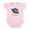 Petal Pink, variant on - Flying Eagle Shield Infant Bodysuit - Baby Light Bodysuit, Size Newborn - 24 Months