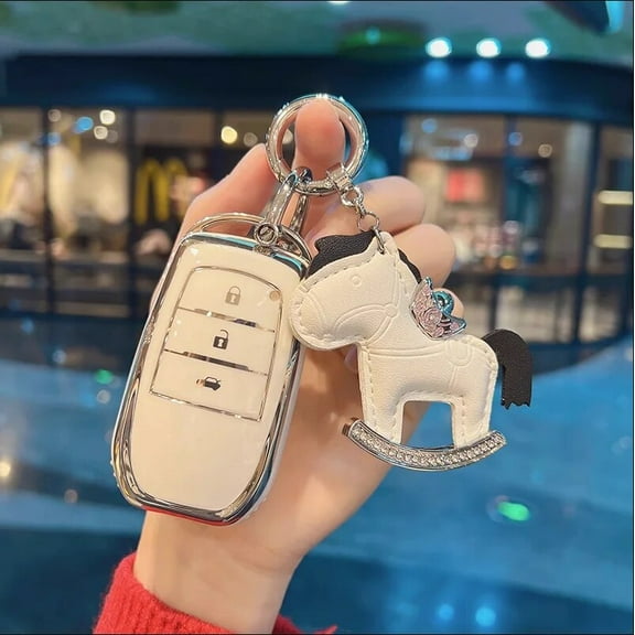 Fashion Car Key Case Cover Holder for Toyota Chr C-hr RAV4 Land Cruiser 200 Avensis Auris Corolla Prius Keyrings