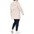 thumbnail image 3 of Cole Haan Womens Packable Hooded Rain Jacket with Bow Large Canyon Rose, 3 of 4