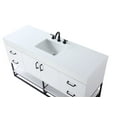 thumbnail image 6 of Elegant Lighting VF29260WH Caroline 60" Free Standing Single Basin Vanity Set - White, 6 of 7