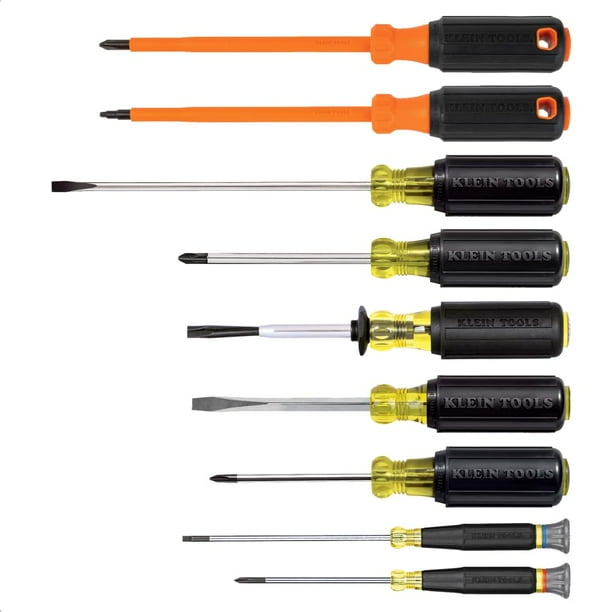 Juego de destornilladores Klein Tools 85850 con aislamiento de 9 piezas