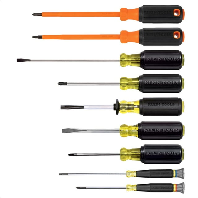 Juego de destornilladores Klein Tools 85850 con aislamiento de 9 piezas