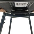 thumbnail image 6 of 360 Swivel Upholstered Counter Stool with Black legs Barstools No Adjustable, Modern Suede Woven Bar Stools with Black Metal Footrest and Base, for Bars, Dining Room, (Light Brown), 6 of 7