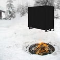 thumbnail image 4 of Awdenio Courtyard Firewood Cover Oxford Cloth Rainproof Waterproof Cover Outdoor Timber Frame Cover, 4 of 7