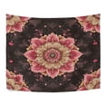 thumbnail image 5 of Wobogo Pink Mandala Flowers Tapestry 60×40in Home Living Room Bedroom Wall Hanging Ornaments, 5 of 10