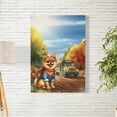 thumbnail image 2 of Goodbye Summer Pomeranian Hello Fall Time for School Vertical Matte Canvas Poster Pom Dog Lover Gifts Wall Art Home Decor - 02014, 2 of 5