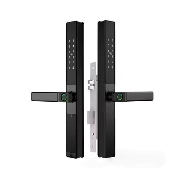 Waterproof Door Smart Lock Fingerprint Digital Code Anti-Lock Aluminum Double-Side Electronic ,Easy Installation