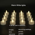 thumbnail image 3 of Velas de té Nancia, 200 unidades, LED sin llama, parpadeantes, color blanco cálido, 3 of 6