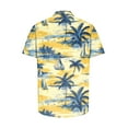 thumbnail image 5 of Cllios Hawaiian Shirts for Men Summer Tropical Print Beach Tops Comfy Lapel Collared Short Sleeve T-shirts Oversized Button Down Bowling Shirts S-5XL, 5 of 5