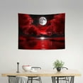thumbnail image 2 of RKSupls Artistic Red Night Trees and Moon Tapestry,Home Tapestry Suitable for Hanging for Decorative Wall Hanging, Decorative Bedroom, Living Room Decoration - 40x30in, 2 of 6