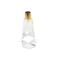 thumbnail image 4 of HomeRoots 590219 8 in. Clear & Gold Geo Faceted Crystal Tabletop Taper Candlestick, 4 of 4