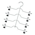 thumbnail image 3 of stanreset Skirt Hanger 4 Tier Pants Holder Clip Adjustable Space Saving Trousers Hanging Rack, 3 of 8