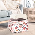 thumbnail image 5 of Ryvnso Glass and Strawberry Large Lidded Foldable Storage Baskets Cubes Boxes Lids Bin for Home, 5 of 7