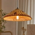 thumbnail image 3 of Woven Bamboo Lampshade Decorative Light Cover for Indoor Table and Floor Lamp, Softens Light for Living Room Bedroom Dining Room Interior, 3 of 6