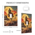 thumbnail image 3 of Western Desert Cowboys Vintage Art Single Toggle Wall Plate 1 Gang Decorative Electrical Outlet Light Switch Cover Switchplate, 3 of 5