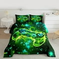 thumbnail image 2 of jejeloiu Gaming Bedding Comforter Set,Teen Video Game Twin Comforter Sets,Green Yellow Gamepad Bedding Set For Boys Girls,Super Cozy Bedroom Decoration Reversible,2-Piece, 2 of 8