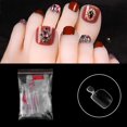 thumbnail image 1 of 500pcs Uñas Postizas de Resina Ndcxsfigh Natural/Claro Tips de Manicura para Pies, 1 of 7