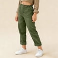 thumbnail image 4 of Girls Capri Pants Summer Trendy Linen Cropped Trouser with Pockets Beach Casual Cruise Fashion Capris Clothes, 4 of 7