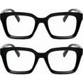 thumbnail image 2 of EYLRIM Classic Thick Square Frame Clear Lens Glasses for Women Men Non Prescription Eyeglasses, 2 of 10