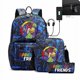 thumbnail image 1 of Mochila recargable por USB Rainbow Friends, bolso escolar para estudiantes de tres piezas, 1 of 1