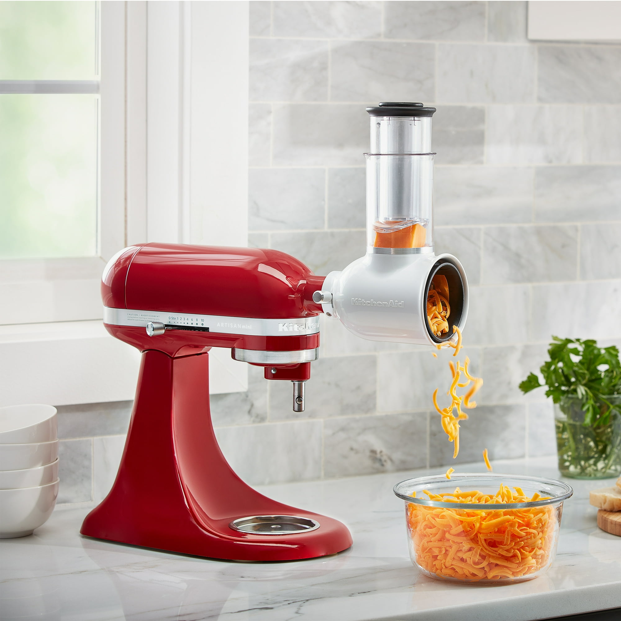 KitchenAid Fresh Prep Slicer/Shredder Attachment, White, KSMVSA