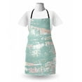 thumbnail image 3 of Modern Apron, Abstract Pattern of Grunge Strokes Contemporary Design Illustration, Unisex Kitchen Bib with Adjustable Neck for Cooking Gardening, Adult Size, Seafoam Blush and White, by Ambesonne, 3 of 4