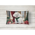 thumbnail image 2 of Carolines Treasures DAC1269PW1216 16 x 12 in. Unisex Bichon Frise Christmas Fabric Decorative Pillow, 2 of 4