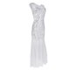 thumbnail image 2 of Vestido de noche largo y elegante para mujer Vestido de lentejuelas con purpurina neta de malla transparente Vestidos SG Colcomx Vestido de noche de las mujeres, 2 of 8