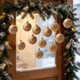 thumbnail image 7 of Velvet Christmas Ball Ornament Hanging Style Inlaid Detail Decorative Surface Bauble for Christmas Tree Hanging Display, 7 of 7