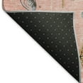 thumbnail image 3 of Addison Rugs Mayfield Washable Coastal Shell Border Peach Runner Rug, 2'3" x 7'6", 3 of 5
