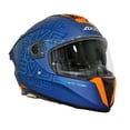 thumbnail image 2 of Casco para moto Axxis Hawk Cubik Azul Mate Talla S, 2 of 3