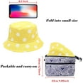 thumbnail image 4 of Sombrero de pescador reversible de doble cara con estampado unisex (negro) Sincero Electrónica, 4 of 6
