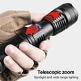 thumbnail image 2 of Soidarity Linterna impermeable IPX4 de 2000LM, linterna regulable, luz recargable con zoom, herramienta de iluminación para acampar y cazar, emergencia al Escalada Soidarity OD029283-00, 2 of 6