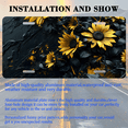 thumbnail image 3 of 1 Pcs 2D Flat License Plate Covers & Frames, Sunflowers on Dark For Decorative Front, Waterproof For Decoration Aluminum License Plate Covers & Frames Cover For Men Women, 12" X 6", 3 of 7