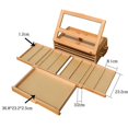 thumbnail image 4 of Portable Artist Tabletop Desk Top Painting Drawing Easel Sketch Box with 3 Storage Drawers, 4 of 5