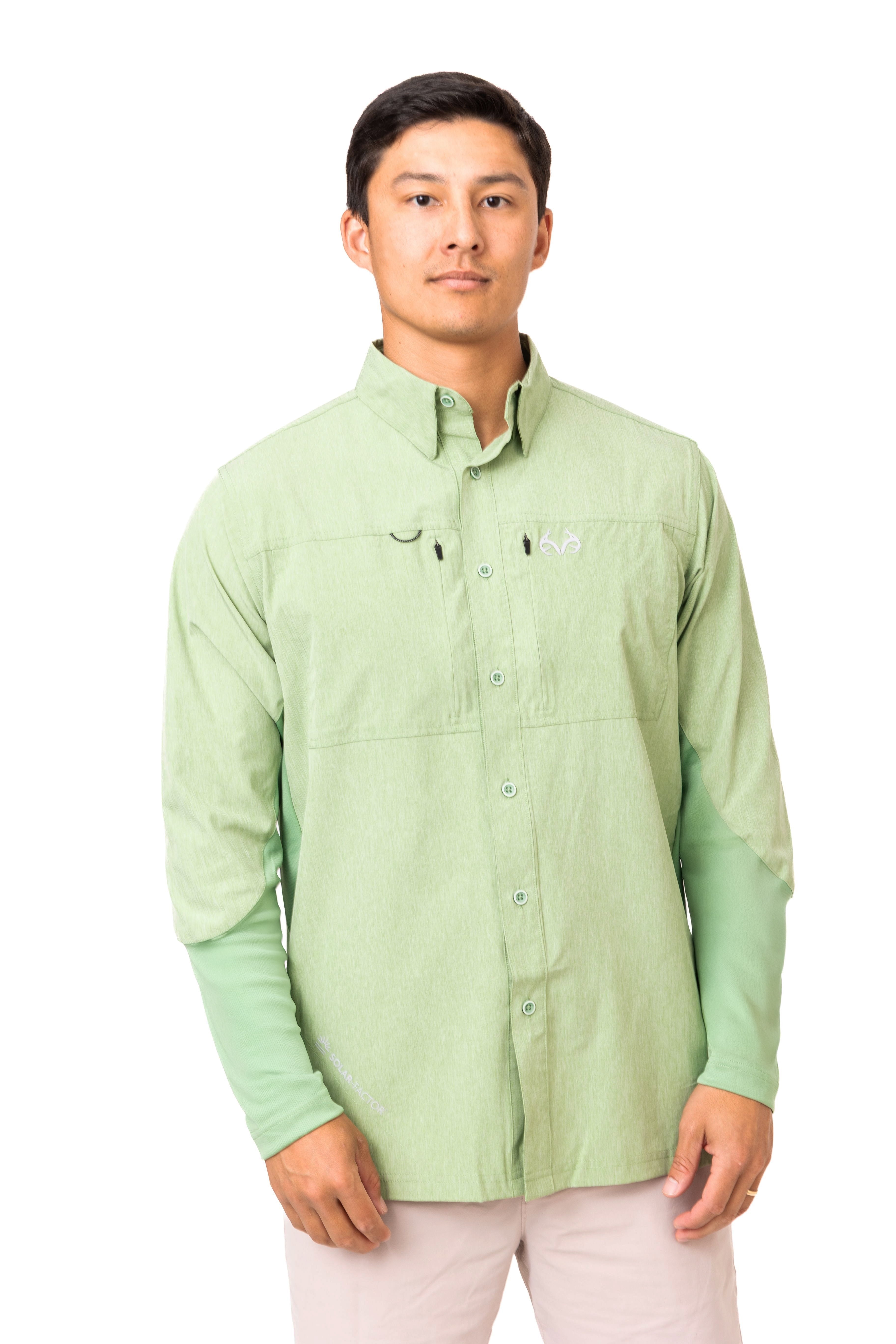 Realtree Men's Long Sleeve Performance Tech Vented UPF 50+ Fishing