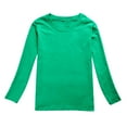 thumbnail image 3 of Akiihool Girls T Shirts Girls Long Sleeve Shirts Soft Cotton Crewneck Girls' Basic Long-Sleeve T-Shirts Shirts for Girls (Green,11-12 years), 3 of 3