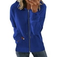 thumbnail image 2 of Blouses for Women Casual Dressy Fall Winter Relaxed Fit Hooded Long-sleeved Bubble Cuff Cold Shoulder Hoody Solid Color Leisure Polyester Hoodie Hoodies(BU1,L), 2 of 4