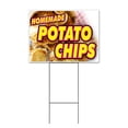 thumbnail image 1 of Homemade Potato Chips (18" x 24") Yard Sign, Includes Metal Step Stake, 1 of 6