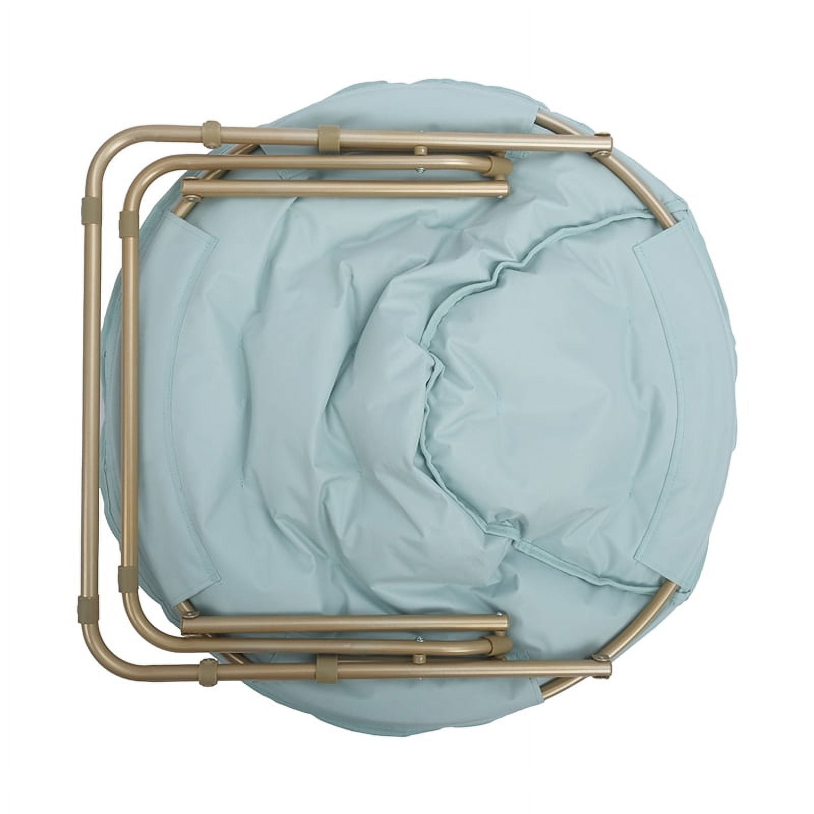 Mainstays Saucer Chair for Kids and Teens, Soft Sea