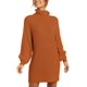 thumbnail image 2 of Vestido de suéter de gran tamaño suelto informal de manga larga con cuello alto para mujer vestidos de suéter de invierno suave Adepaton WMZL-2283-44, 2 of 6