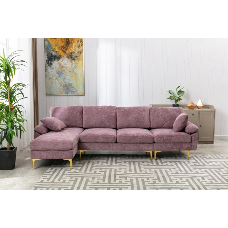 Memory Foam Sleeper Sofa Sectional Baci Living Room