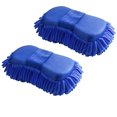 thumbnail image 1 of Chenille Microfiber Car Wash Sponge Towel Kit, Cleaning Sponge Wash Mitt for Auto and Home Kitchen Care,Absorbent,Soft,Scratch Free, Blue(2 Pack Wash Sponges), 1 of 6