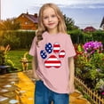 thumbnail image 5 of MKOSPLRT Red White and Blue Shirts for Kid 3-10 Years Short Sleeve Crew Neck 4th of July Tshirts Cute Stars and Stripes Graphic Tees, 5 of 9