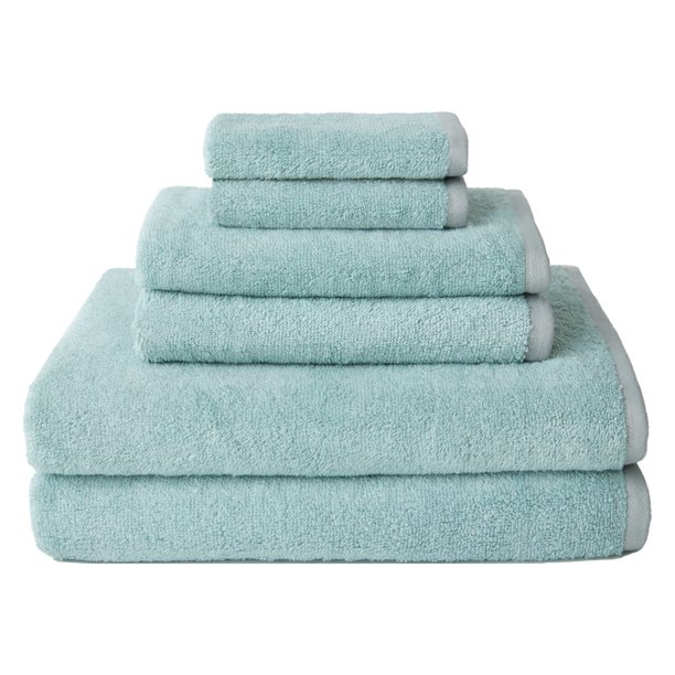 Welspun USA Inc Carefree Comforts Quick Dry 6 Piece Towel Set Walmart