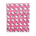 thumbnail image 2 of Hello Kitty Pink Kitty Pride Kids Silk Touch Throw Blanket with Plush Hugger, 2 of 4