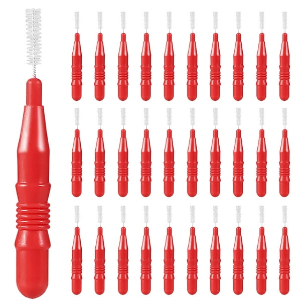 50 piezas herramienta de cuidado bucal hilo dental higiene dental palillo cepillo de limpieza 3 mm