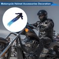 thumbnail image 3 of Accesorios de Casco de Motocicleta Decoración Trenza de Seis Hebras con Lazo para Cascos de Motocicleta Bicicleta Esquí Negro Azul Lago Seda de Alta Temperatura 1 Juego, 3 of 6