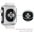 thumbnail image 3 of 2 Pack Tempered Glass Screen Protector Compatible with Apple Watch 42mm Case, Full Coverage Hard iWatch Case for Series 3/2/1, Black, 3 of 5