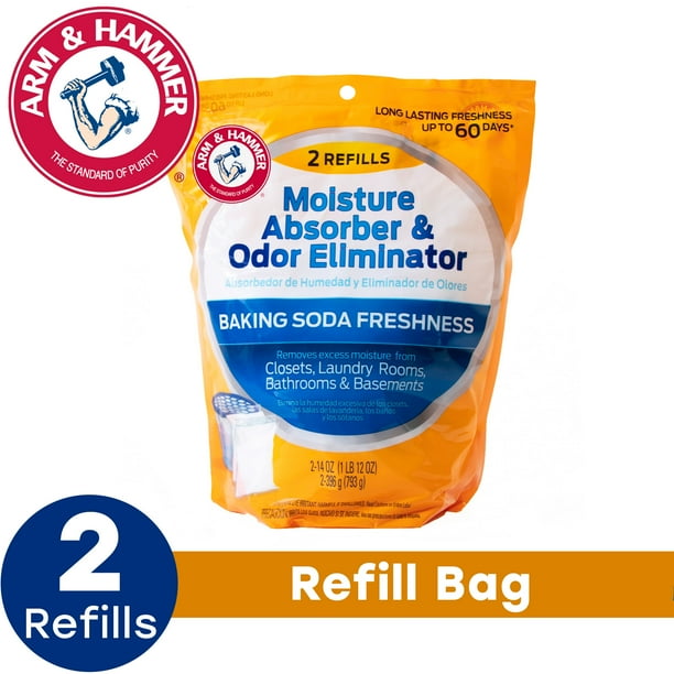 Arm & Hammer Moisture Absorber Refills Fragrance Free, 14 oz., 2 Pack